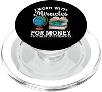Social Studies Squad Miracles Social Studies Teacher PopSockets PopGrip for MagSafe