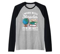 Social Studies Squad Miracles Social Studies Teacher Raglan Baseball Tee