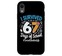 Social Studies Survived 67 Days Of School Humor Design Case for iPhone XR