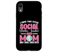 Social Studies Teacher Appreciation Two Title Social Studies Case for iPhone XR