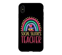 Social Studies Teacher Bohemian Rainbow Wholesome Aesthetic Case for iPhone XS Max