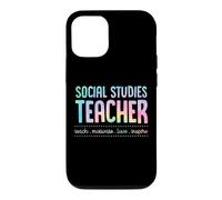 Social Studies Teacher Teach Motivate Love Inspire Teaching Case for iPhone 12/12 Pro
