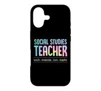 Social Studies Teacher Teach Motivate Love Inspire Teaching Case for iPhone 17