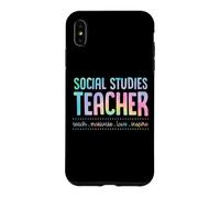 Social Studies Teacher Teach Motivate Love Inspire Teaching Case for iPhone XS Max