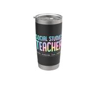 Social Studies Teacher Teach Motivate Love Inspire Teaching Stainless Steel Insulated Tumbler
