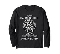 Social Studies Teacher | Teaching History & Culture Long Sleeve T-Shirt