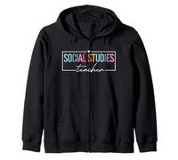 Social Studies Teacher | Teaching History & Culture Zip Hoodie