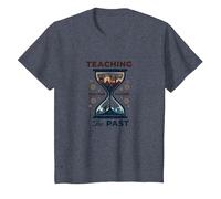 Social Studies Teacher: Teaching The Past for The Future T-Shirt, Kids, Heather Blue, 6 Years