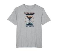 Social Studies Teacher: Teaching The Past for The Future T-Shirt, Men's Big and Tall, Heather Grey, 2X Tall