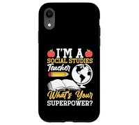 Social Studies Teacher Team Superpower Social Studies Case for iPhone XR