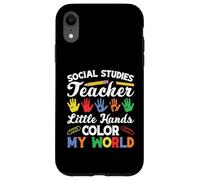 Social Studies Team My World Social Studies Teacher Case for iPhone XR