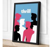 Social Thrill Canvas Wall Art Print 30x20 Inch
