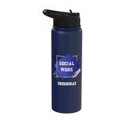 Social Work Degree University College Student Undergraduate Stainless Steel Insulated Water Bottle