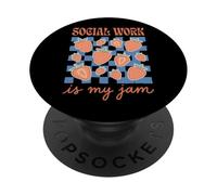 Social Work Is My Jam PopSockets Adhesive PopGrip