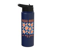 Social Work is My Jam Stainless Steel Insulated Water Bottle