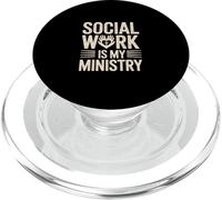 Social Work Is My Ministry Christian Faith PopSockets PopGrip for MagSafe