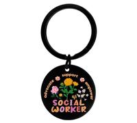 Social Work Keyring Social Worker Gifts For Women Thank You Gift For School Social Worker Community Coworker Gifts