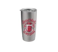 Social Work My Jam Profession Clinical School Social Worker Stainless Steel Insulated Tumbler