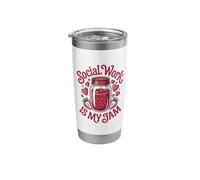 Social Work My Jam Profession Clinical School Social Worker Stainless Steel Insulated Tumbler