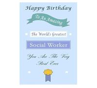 Social Worker Birthday Card, Social Worker Birthday