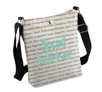 Social Worker Inspirational Gift Social Worker Positive Words Crossbody Bag MSW BSW Graduation Gift, Social Worker Bag