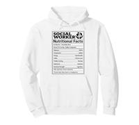 Social Worker Nutritional Facts Funny Career for men women Pullover Hoodie