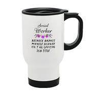 Social Worker Thermal Travel Mug Flask Coffee Tea Mug 261