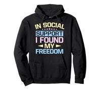 Social Worker Tshirt Support I Found My Freedom Social Work Pullover Hoodie