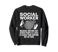 Social Worker Untangling Other People's Lives Graphic Design Sweatshirt