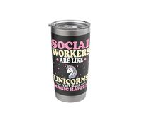 Social Workers are Like Unicorns Magic Stainless Steel Insulated Tumbler