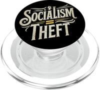 Socialism Is Theft Pro Capitalism PopSockets PopGrip for MagSafe
