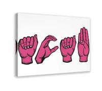 Socialist Anti-Capitalist Activism Gesture Art Canvas Poster Bedroom Decor Landscape Office Room Decor Gift 8" L X 12" W