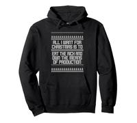 Socialist Christmas Means of Production Eat the Rich Holiday Pullover Hoodie