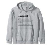 Socialist Funny Definition Zip Hoodie