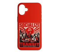 Socialize Transit - Democratic Socialists of America, DSA Case for iPhone 16 Plus