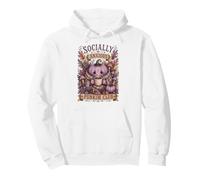 Socially Anxious Pumpkin Club Cozy Fall Coffee Pullover Hoodie