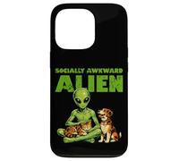 Socially Awkward Alien Funny Space Creature Cat Dog Pet Case for iPhone 13 Pro