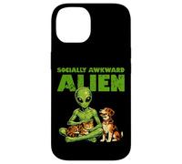 Socially Awkward Alien Funny Space Creature Cat Dog Pet Case for iPhone 14