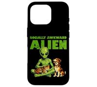 Socially Awkward Alien Funny Space Creature Cat Dog Pet Case for iPhone 16 Pro