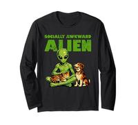 Socially Awkward Alien Funny Space Creature Cat Dog Pet Long Sleeve T-Shirt