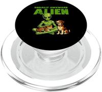 Socially Awkward Alien Funny Space Creature Cat Dog Pet PopSockets PopGrip for MagSafe