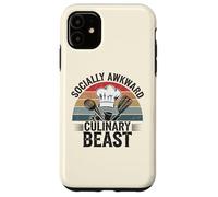 Socially Awkward Culinary Beast Funny Chef Kitchen Cooking Case for iPhone 11