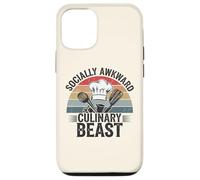 Socially Awkward Culinary Beast Funny Chef Kitchen Cooking Case for iPhone 12/12 Pro
