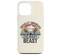 Socially Awkward Culinary Beast Funny Chef Kitchen Cooking Case for iPhone 13 Pro Max