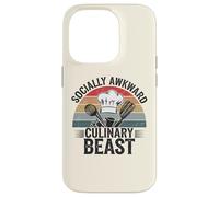 Socially Awkward Culinary Beast Funny Chef Kitchen Cooking Case for iPhone 14 Pro