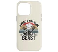 Socially Awkward Culinary Beast Funny Chef Kitchen Cooking Case for iPhone 14 Pro Max