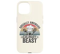 Socially Awkward Culinary Beast Funny Chef Kitchen Cooking Case for iPhone 15