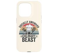 Socially Awkward Culinary Beast Funny Chef Kitchen Cooking Case for iPhone 15 Pro