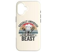 Socially Awkward Culinary Beast Funny Chef Kitchen Cooking Case for iPhone 16