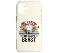 Socially Awkward Culinary Beast Funny Chef Kitchen Cooking Case for iPhone 16 Plus